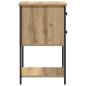 Preview: Nachttisch 2 pcs Eiche handwerklich 32 x 42 x 70 cm