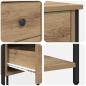 Preview: Nachttisch 2 pcs Eiche handwerklich 32 x 42 x 70 cm