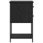 Preview: Nachttisch mit Schubladen 2 pcs Schwarze Eiche 32 x 42 x 70 cm