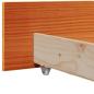 Preview: Bettgestell mit Schubladen mit Kopfteil mit Speicher Wachsbraun 90 x 190 cm Massivkiefer