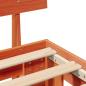 Preview: Bettgestell mit Kopfteil Wachsbraun 135 x 190 cm Massivkiefer