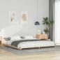 Preview: ARDEBO.de - Bodenbettgestell Braun 180 x 200 cm Massivholz Kiefer