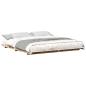 Preview: Bodenbettgestell Braun 180 x 200 cm Massivholz Kiefer