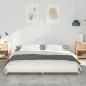 Preview: Bodenbettgestell Braun 180 x 200 cm Massivholz Kiefer