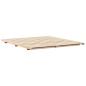 Preview: Bodenbettgestell Braun 180 x 200 cm Massivholz Kiefer