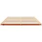 Preview: Bodenbettgestell Wachsbraun 160 x 200 cm Massivholz Kiefer