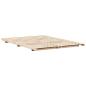 Preview: Bodenbettgestell Braun 150 x 200 cm Massivholz Kiefer