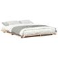 Preview: Bodenbettgestell Braun 150 x 200 cm Massivholz Kiefer