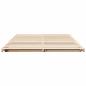 Preview: Bodenbettgestell Braun 150 x 200 cm Massivholz Kiefer