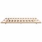 Preview: Bodenbettgestell Braun 150 x 200 cm Massivholz Kiefer