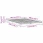 Preview: Bodenbettgestell Braun 150 x 200 cm Massivholz Kiefer