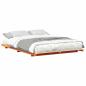 Preview: Bodenbettgestell Wachsbraun 150 x 200 cm Massivholz Kiefer