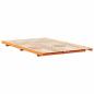 Preview: Bodenbettgestell Wachsbraun 140 x 190 cm Massivholz Kiefer