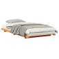 Preview: Bodenbettgestell Wachsbraun 90 x 190 cm Massivholz Kiefer