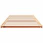 Preview: Bodenbettgestell Wachsbraun 90 x 190 cm Massivholz Kiefer