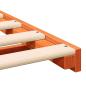 Preview: Bodenbettgestell Wachsbraun 90 x 190 cm Massivholz Kiefer