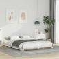 Preview: ARDEBO.de - Bodenbettgestell Weiß 160 x 210 cm Massivholz Kiefer