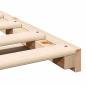 Preview: Bodenbettgestell Braun 80 x 220 cm Massivholz Kiefer