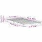 Preview: Bodenbettgestell Braun 80 x 220 cm Massivholz Kiefer