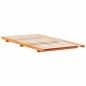 Preview: Bodenbettgestell Wachsbraun 80 x 220 cm Massivholz Kiefer