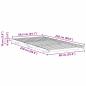 Preview: Bodenbettgestell Wachsbraun 90 x 220 cm Massivholz Kiefer