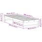 Preview: Bettgestell mit Tragegriffen Braun 80 x 200 cm