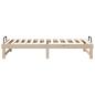 Preview: Bettgestell mit Tragegriffen Braun 90 x 190 cm