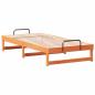 Preview: Bettgestell mit Tragegriffen Braun 75 x 190 cm
