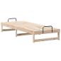 Preview: Bettgestell mit Tragegriffen Braun 80 x 210 cm