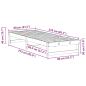 Preview: Bettgestell mit Tragegriffen Braun 80 x 210 cm