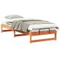 Preview: Bettgestell mit Tragegriffen Braun 90 x 220 cm