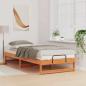 Preview: Bettgestell mit Tragegriffen Braun 90 x 220 cm