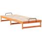 Preview: Bettgestell mit Tragegriffen Braun 90 x 220 cm