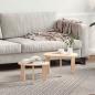 Preview: ARDEBO.de - Kaffeetisch Set 2 pcs Natur 47,5 x 47,5 x 27 cm Massivkiefer