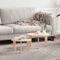 Preview: Kaffeetisch Set 2 pcs Natur 47,5 x 47,5 x 27 cm Massivkiefer