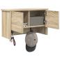 Preview: Wandmontierter Kleiderständer Sonoma Eiche 50 x 20 x 30 cm