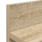 Preview: Wandmontierter Kleiderständer Sonoma Eiche 40 x 10.5 x 18 cm