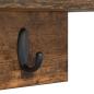 Preview: Wandmontierter Kleiderständer Räuchereiche 40 x 10.5 x 18 cm