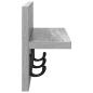 Preview: Wandmontierter Kleiderständer Grau Sonoma 40 x 10.5 x 18 cm