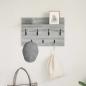 Preview: Wandmontierter Kleiderständer Grau Sonoma 60 x 40 x 12 cm
