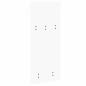 Preview: Wandmontierter Kleiderständer mit Regal Wandmontiert Weiß 90 x 40 x 10 cm