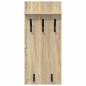 Preview: Wandmontierter Kleiderständer Sonoma Eiche 90 x 40 x 10 cm