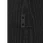 Preview: Wandmontierter Kleiderständer Schwarze Eiche 30 x 1.5 x 80 cm