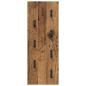 Preview: Wandmontierter Kleiderständer Altholz 30 x 1.5 x 80 cm