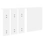 Preview: Wandmontierter Kleiderständer mit Regal Wandmontiert mit Spiegel Weiß 85 x 10 x 45 cm