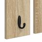 Preview: Wandmontierter Kleiderständer Sonoma Eiche 85 x 10 x 45 cm