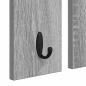 Preview: Wandmontierter Kleiderständer Grau Sonoma 85 x 10 x 45 cm