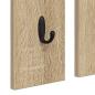 Preview: Wandmontierter Kleiderständer Sonoma Eiche 84 x 10 x 80 cm