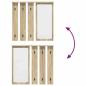 Preview: Wandmontierter Kleiderständer Sonoma Eiche 84 x 10 x 80 cm