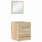 Preview: Badezimmer Schrank Sonoma Eiche 41 x 38,5 x 48 cm Holzwerkstoff